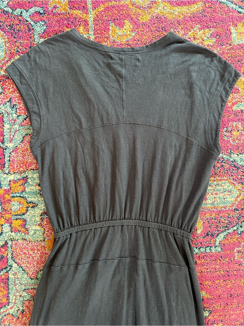 Free People | Women’s Charcoal Grey FP Beach Vneck Cap Sleeve Marlow Maxi Dress - Picture 12 of 16